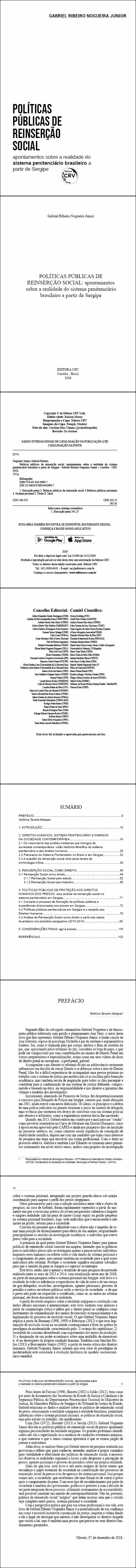 POLÍTICAS PÚBLICAS DE REINSERÇÃO SOCIAL:<br> apontamentos sobre a realidade do sistema penitenciário brasileiro a partir de Sergipe