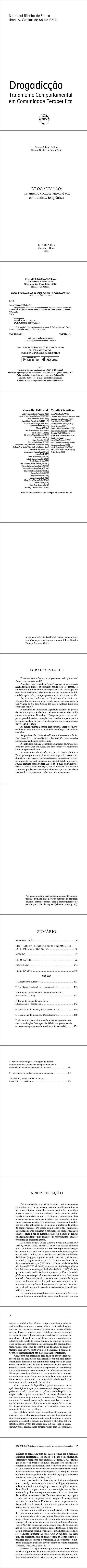 DROGADICÇÃO: <br>tratamento comportamental em comunidade terapêutica