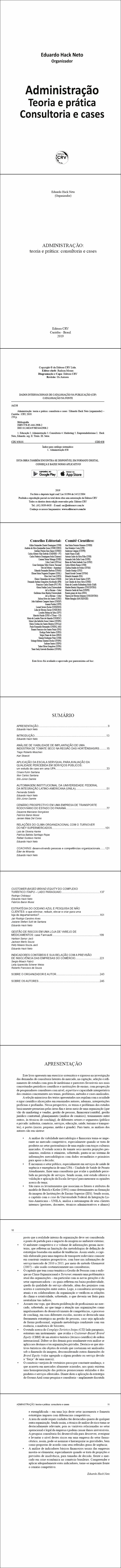 ADMINISTRAÇÃO: <br>teoria e prática: consultoria e cases