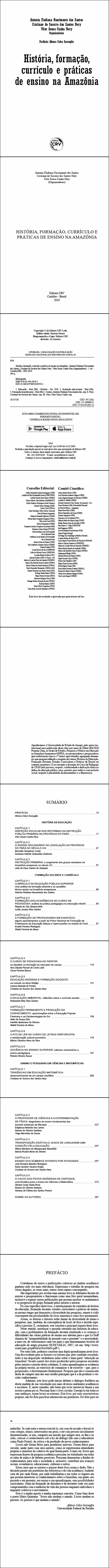 HISTÓRIA, FORMAÇÃO, CURRÍCULO E PRÁTICAS DE ENSINO NA AMAZÔNIA