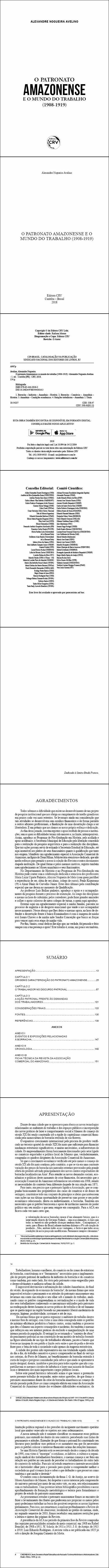 O PATRONATO AMAZONENSE E O MUNDO DO TRABALHO (1908-1919)