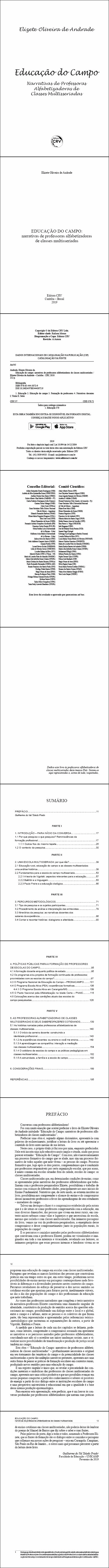 EDUCAÇÃO DO CAMPO:<br> narrativas de professoras alfabetizadoras de classes multisseriadas