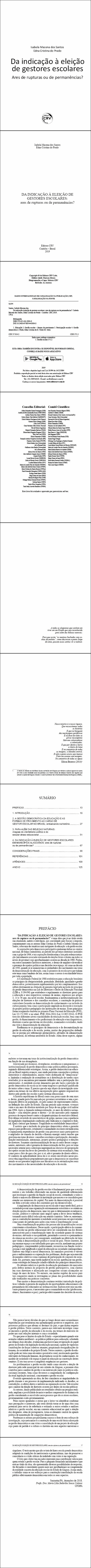 DA INDICAÇÃO À ELEIÇÃO DE GESTORES ESCOLARES: <br>ares de rupturas ou de permanências?