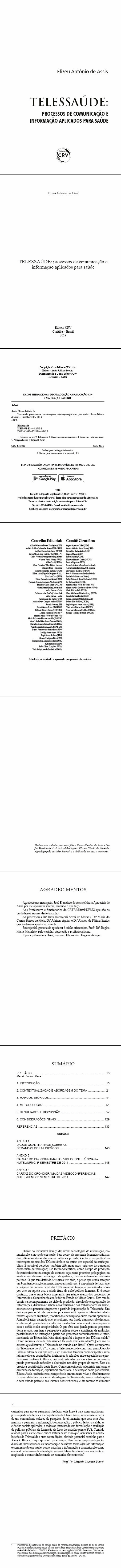 TELESSAÚDE:<br> processos de comunicação e informação aplicados para saúde