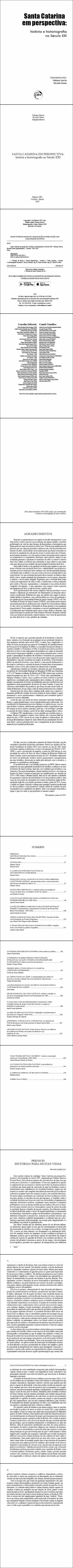 SANTA CATARINA EM PERSPECTIVA:<br> história e historiografia no Século XXI