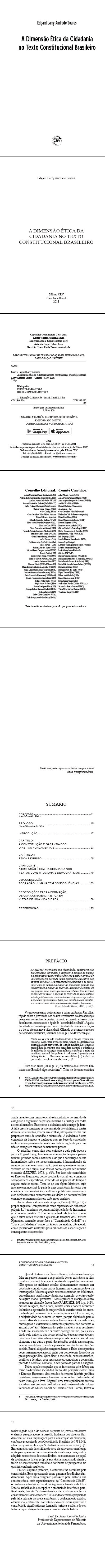 A DIMENSÃO ÉTICA DA CIDADANIA NO TEXTO CONSTITUCIONAL BRASILEIRO