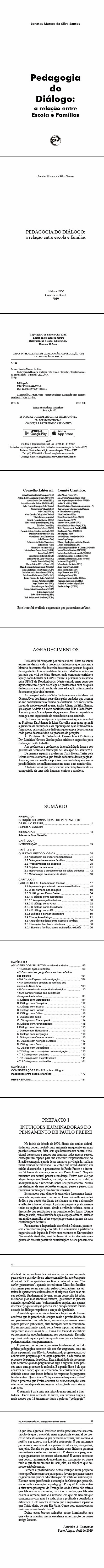 PEDAGOGIA DO DIÁLOGO:  <br>a relação entre escola e famílias