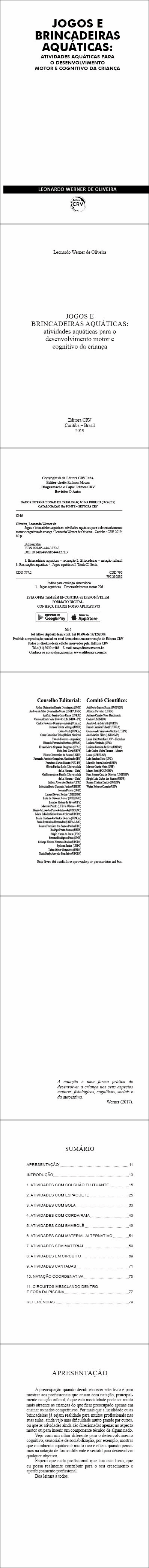 JOGOS E BRINCADEIRAS AQUÁTICAS:  <br>atividades aquáticas para o desenvolvimento motor e cognitivo da criança
