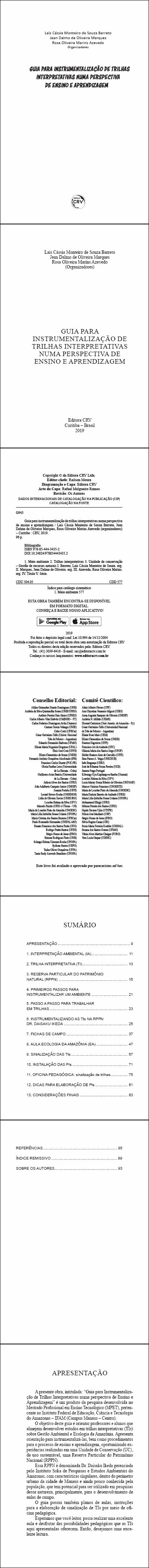 GUIA PARA INSTRUMENTALIZAÇÃO DE TRILHAS INTERPRETATIVAS NUMA PERSPECTIVA DE ENSINO E APRENDIZAGEM