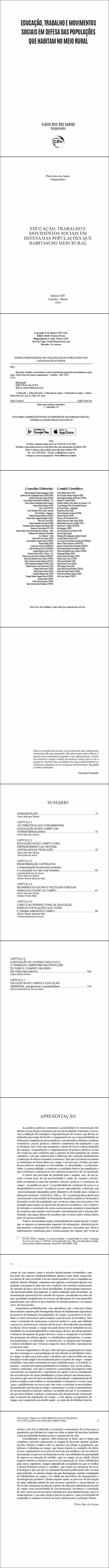 EDUCAÇÃO, TRABALHO E MOVIMENTOS SOCIAIS EM DEFESA DAS POPULAÇÕES QUE HABITAM NO MEIO RURAL