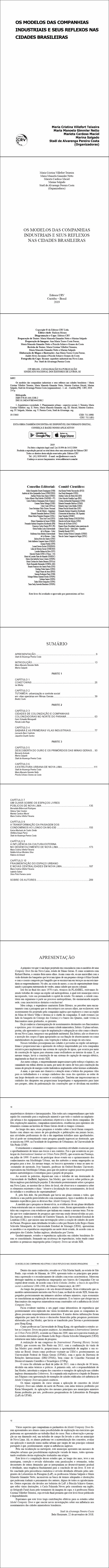 OS MODELOS DAS COMPANHIAS INDUSTRIAIS E SEUS REFLEXOS NAS CIDADES BRASILEIRAS