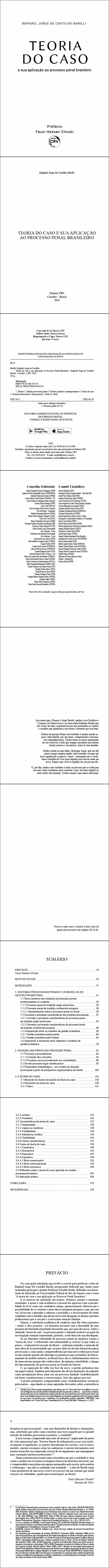 TEORIA DO CASO E SUA APLICAÇÃO AO PROCESSO PENAL BRASILEIRO