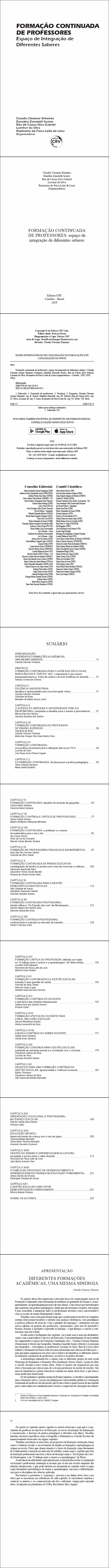 FORMAÇÃO CONTINUADA DE PROFESSORES: <br> espaço de integração de diferentes saberes