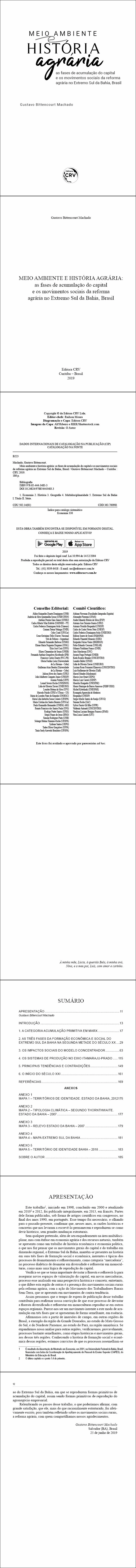 MEIO AMBIENTE E HISTÓRIA AGRÁRIA:  <br>as fases de acumulação do capital e os movimentos sociais da reforma agrária no Extremo Sul da Bahia, Brasil
