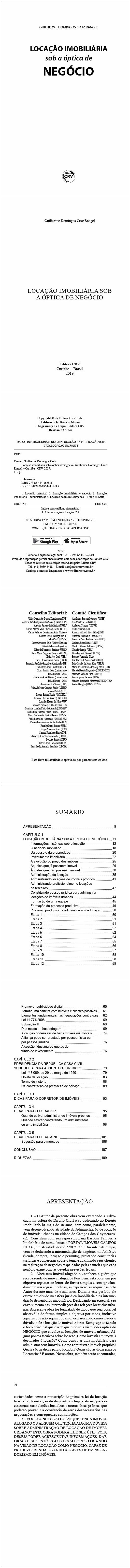 LOCAÇÃO IMOBILIÁRIA SOB A ÓPTICA DE NEGÓCIO<br><a href=https://editoracrv.com.br/produtos/detalhes/37395-CRV>VER 2ª EDIÇÃO</a>