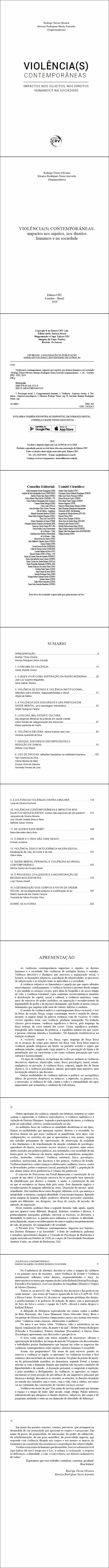 VIOLÊNCIA(S) CONTEMPORÂNEAS:  <br>impactos nos sujeitos, nos direitos humanos e na sociedade
