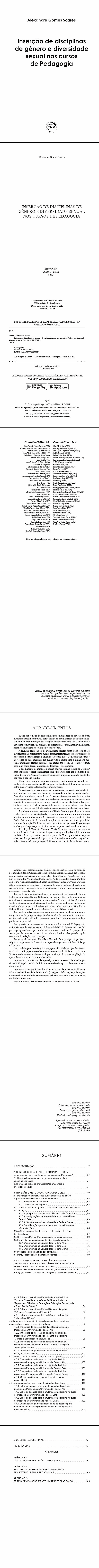 INSERÇÃO DE DISCIPLINAS DE GÊNERO E DIVERSIDADE SEXUAL NOS CURSOS DE PEDAGOGIA