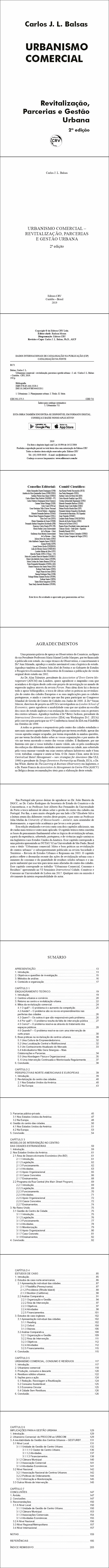 URBANISMO COMERCIAL – REVITALIZAÇÃO, PARCERIAS E GESTÃO URBANA<br> 2ª edição