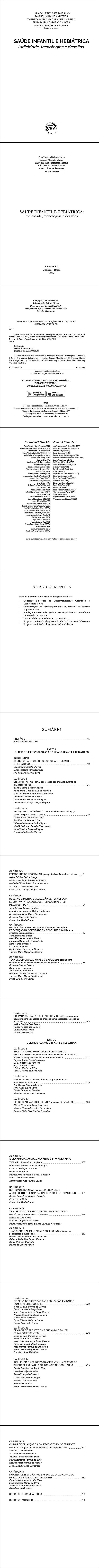 SAÚDE INFANTIL E HEBIÁTRICA: <br>ludicidade, tecnologias e desafios