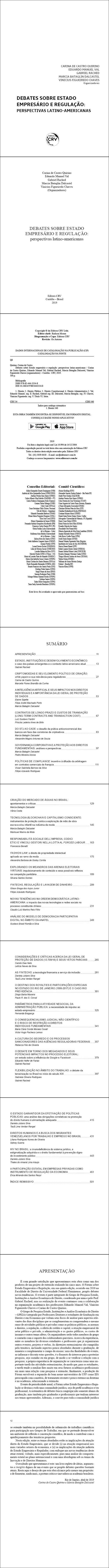 DEBATES SOBRE ESTADO EMPRESÁRIO E REGULAÇÃO:<br> perspectivas latino-americanas