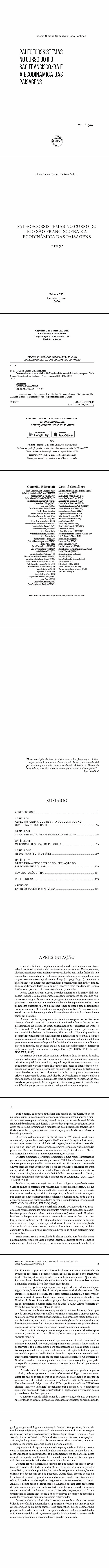 PALEOECOSSISTEMAS NO CURSO DO RIO SÃO FRANCISCO/BA E A ECODINÂMICA DAS PAISAGENS <br>2ª Edição