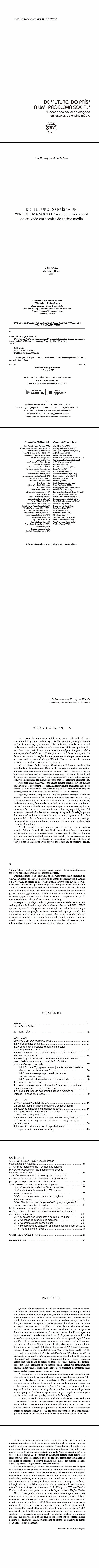 DE “FUTURO DO PAÍS” A UM “PROBLEMA SOCIAL” – a identidade social do drogado em escolas de ensino médio