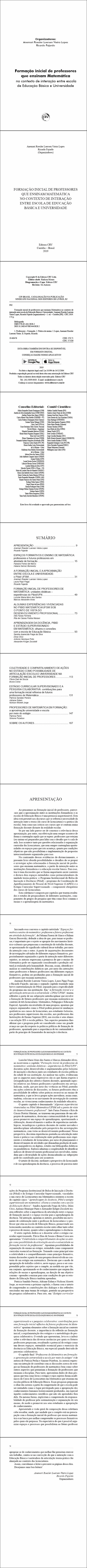 FORMAÇÃO INICIAL DE PROFESSORES QUE ENSINAM MATEMÁTICA NO CONTEXTO DE INTERAÇÃO ENTRE ESCOLA DE EDUCAÇÃO BÁSICA E UNIVERSIDADE
