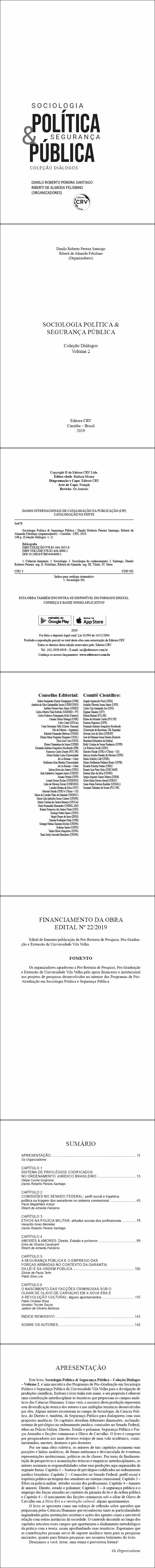 SOCIOLOGIA POLÍTICA & SEGURANÇA PÚBLICA <br>Coleção Diálogos Volume 2