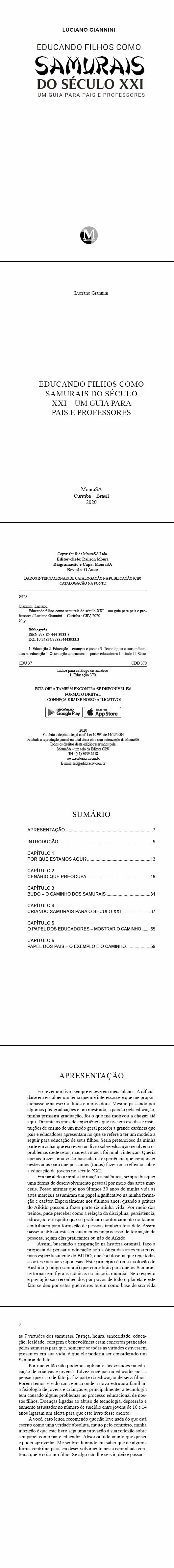 EDUCANDO FILHOS COMO SAMURAIS DO SÉCULO XXI – UM GUIA PARA PAIS E PROFESSORES