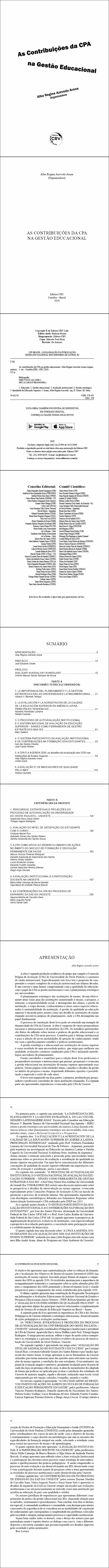 AS CONTRIBUIÇÕES DA CPA NA GESTÃO EDUCACIONAL