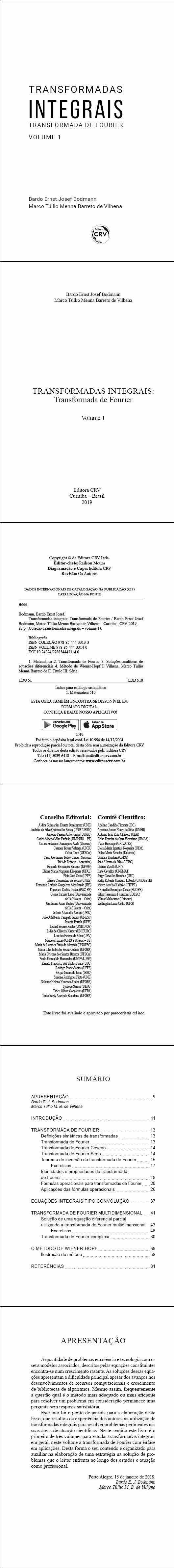 TRANSFORMADAS INTEGRAIS: <br>Transformada de Fourier Volume 1