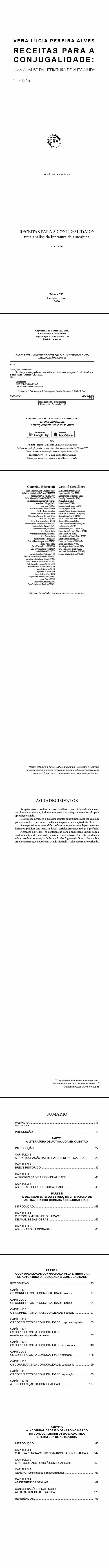 RECEITAS PARA A CONJUGALIDADE:<br> uma análise da literatura de autoajuda - 2ª edição