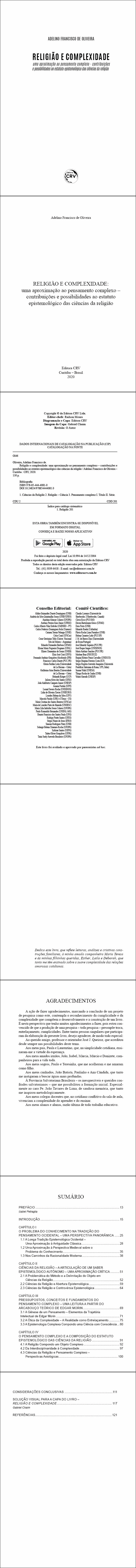 RELIGIÃO E COMPLEXIDADE: <br>uma aproximação ao pensamento complexo – contribuições e possibilidades ao estatuto epistemológico das ciências da religião