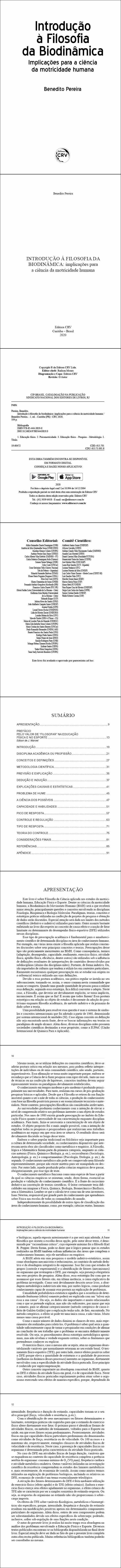 INTRODUÇÃO À FILOSOFIA DA BIODINÂMICA: <br>implicações para a ciência da motricidade humana