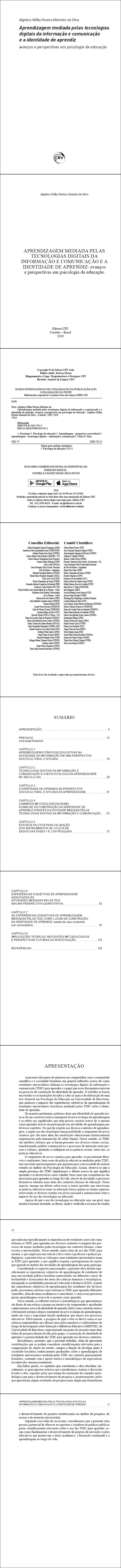 APRENDIZAGEM MEDIADA PELAS TECNOLOGIAS DIGITAIS DA INFORMAÇÃO E COMUNICAÇÃO E A IDENTIDADE DE APRENDIZ: <br>avanços e perspectivas em psicologia da educação