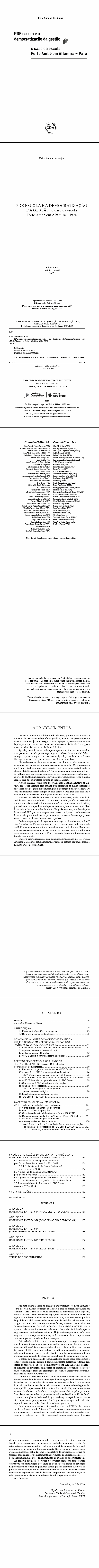 PDE ESCOLA E A DEMOCRATIZAÇÃO DA GESTÃO: <br>o caso da escola Forte Ambé em Altamira – Pará