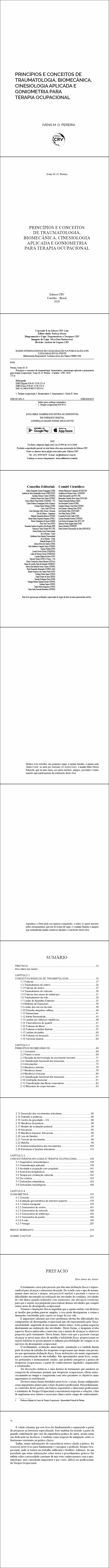 PRINCÍPIOS E CONCEITOS DE TRAUMATOLOGIA, BIOMECÂNICA, CINESIOLOGIA APLICADA E GONIOMETRIA PARA TERAPIA OCUPACIONAL