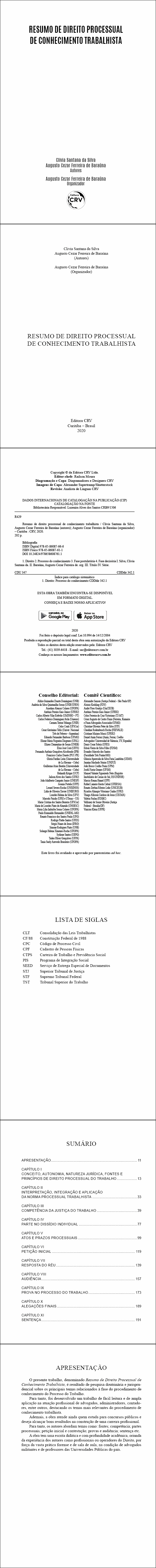 RESUMO DE DIREITO PROCESSUAL DE CONHECIMENTO TRABALHISTA
