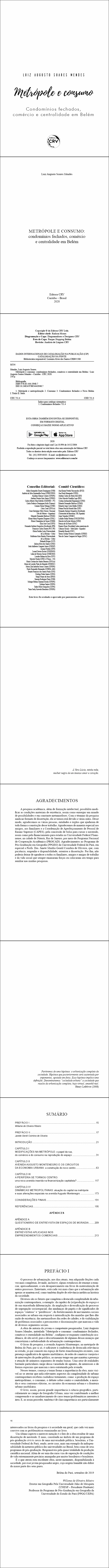 METRÓPOLE E CONSUMO:<br> condomínios fechados, comércio e centralidade em Belém