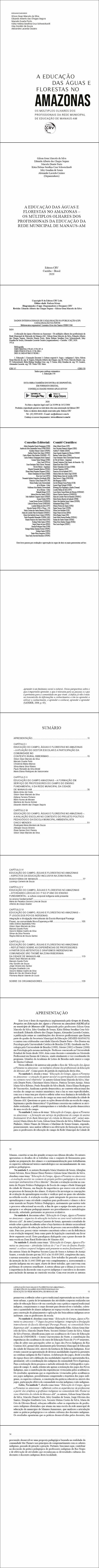 A EDUCAÇÃO DAS ÁGUAS E FLORESTAS NO AMAZONAS – OS MÚLTIPLOS OLHARES DOS PROFISSIONAIS DA EDUCAÇÃO DA REDE MUNICIPAL DE MANAUS-AM