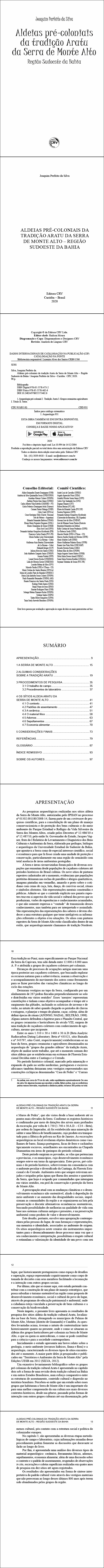 ALDEIAS PRÉ-COLONIAIS DA TRADIÇÃO ARATU DA SERRA DE MONTE ALTO – REGIÃO SUDOESTE DA BAHIA