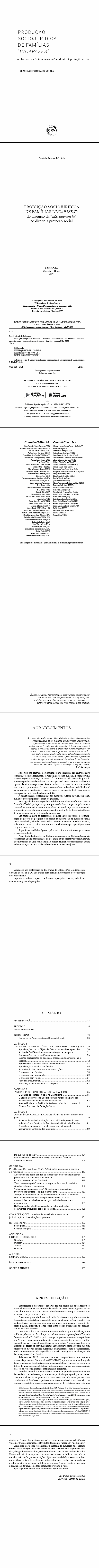 PRODUÇÃO SOCIOJURÍDICA DE FAMÍLIAS “INCAPAZES”: <br>do discurso da “não aderência” ao direito à proteção social