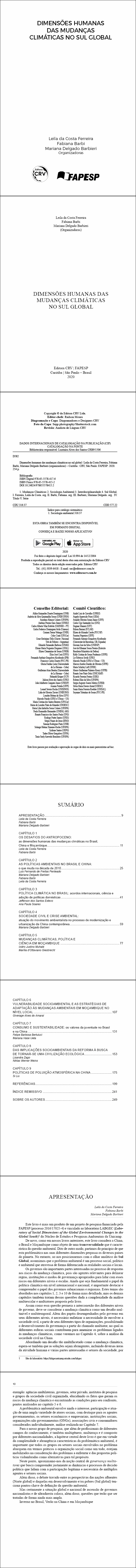 DIMENSÕES HUMANAS DAS MUDANÇAS CLIMÁTICAS NO SUL GLOBAL