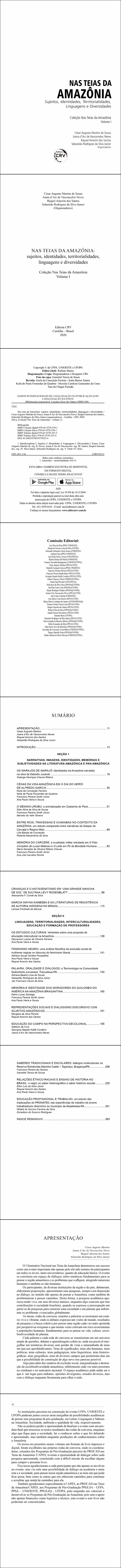 NAS TEIAS DA AMAZÔNIA: <br>sujeitos, identidades, territorialidades, linguagens e diversidades <br> Coleção Nas Teias da Amazônia - Volume I