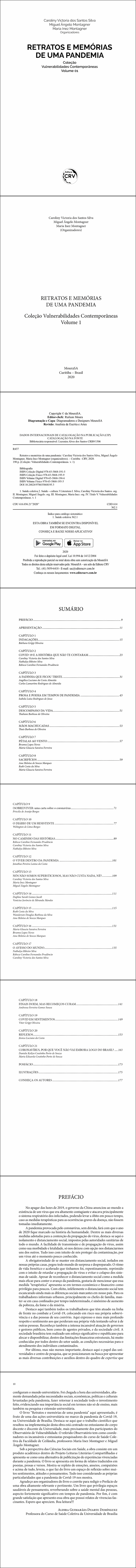 RETRATOS E MEMÓRIAS DE UMA PANDEMIA <br>Coleção Vulnerabilidades Contemporâneas - Volume 1