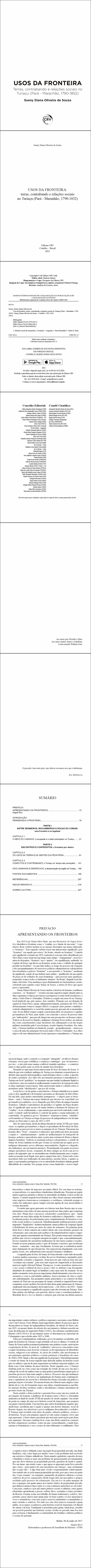 USOS DA FRONTEIRA:<br> terras, contrabando e relações sociais no Turiaçu (Pará - Maranhão, 1790-1852)