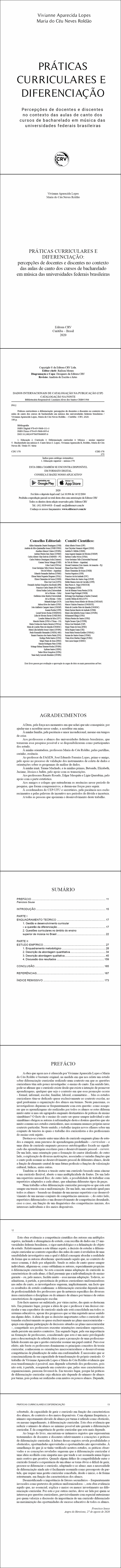 PRÁTICAS CURRICULARES E DIFERENCIAÇÃO: <br>percepções de docentes e discentes no contexto das aulas de canto dos cursos de bacharelado em música das universidades federais brasileiras