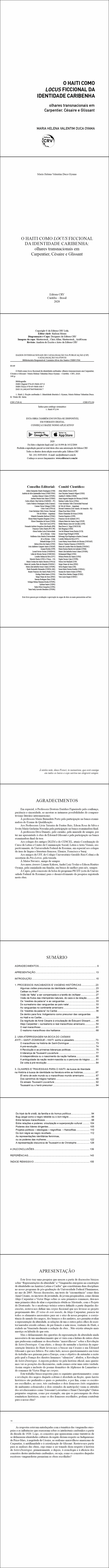 O HAITI COMO LOCUS FICCIONAL DA IDENTIDADE CARIBENHA: <br>olhares transnacionais em Carpentier, Césaire e Glissant