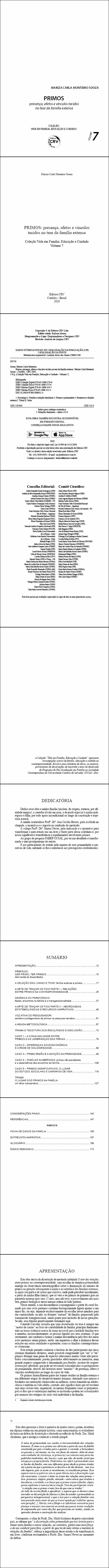 PRIMOS:<br> presença, afetos e vínculos tecidos no tear da família extensa<br> Coleção Vida em Família, Educação e Cuidado - Volume 7