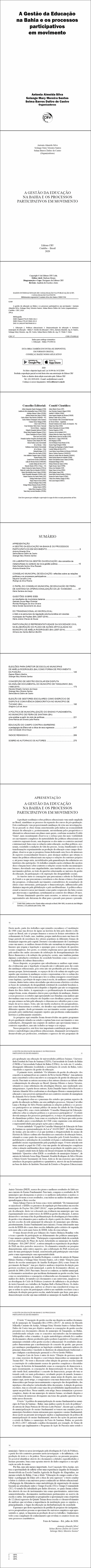 A GESTÃO DA EDUCAÇÃO NA BAHIA E OS PROCESSOS PARTICIPATIVOS EM MOVIMENTO